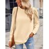 imageZeagoo Womens Tops Puff Sleeve Shirts Blouses for Women 2025 Fall Tunic Top Dressy Pullover Work Business Casual OutfitsBeige