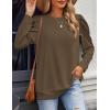 imageZeagoo Womens Tops Puff Sleeve Shirts Blouses for Women 2025 Fall Tunic Top Dressy Pullover Work Business Casual OutfitsKhaki