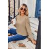 imageZeagoo Womens Tops Puff Sleeve Shirts Blouses for Women 2025 Fall Tunic Top Dressy Pullover Work Business Casual OutfitsLight Brown