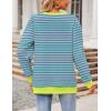 imageZeagoo Womens Tops Puff Sleeve Shirts Blouses for Women 2025 Fall Tunic Top Dressy Pullover Work Business Casual OutfitsStripe2