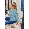 imageZeagoo Womens Tops Puff Sleeve Shirts Blouses for Women 2025 Fall Tunic Top Dressy Pullover Work Business Casual OutfitsStripe2