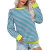 imageZeagoo Womens Tops Puff Sleeve Shirts Blouses for Women 2025 Fall Tunic Top Dressy Pullover Work Business Casual OutfitsStripe2