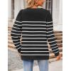 imageZeagoo Womens Tops Puff Sleeve Shirts Blouses for Women 2025 Fall Tunic Top Dressy Pullover Work Business Casual OutfitsStripe4