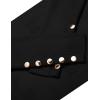 imageZeagoo Womens V Neck Sweaters Shirts Long Sleeve Lightweight Ribbed Knit Pullover Sweater Blouse Tops with Buttons OufitsBlack