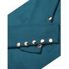 imageZeagoo Womens V Neck Sweaters Shirts Long Sleeve Lightweight Ribbed Knit Pullover Sweater Blouse Tops with Buttons OufitsBlue