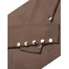 imageZeagoo Womens V Neck Sweaters Shirts Long Sleeve Lightweight Ribbed Knit Pullover Sweater Blouse Tops with Buttons OufitsBrown