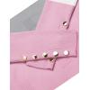 imageZeagoo Womens V Neck Sweaters Shirts Long Sleeve Lightweight Ribbed Knit Pullover Sweater Blouse Tops with Buttons OufitsCgrey Pink