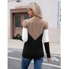 imageZeagoo Womens V Neck Sweaters Shirts Long Sleeve Lightweight Ribbed Knit Pullover Sweater Blouse Tops with Buttons OufitsCkhaki Black