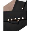 imageZeagoo Womens V Neck Sweaters Shirts Long Sleeve Lightweight Ribbed Knit Pullover Sweater Blouse Tops with Buttons OufitsCkhaki Black