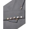imageZeagoo Womens V Neck Sweaters Shirts Long Sleeve Lightweight Ribbed Knit Pullover Sweater Blouse Tops with Buttons OufitsGray
