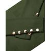 imageZeagoo Womens V Neck Sweaters Shirts Long Sleeve Lightweight Ribbed Knit Pullover Sweater Blouse Tops with Buttons OufitsGreen