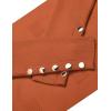 imageZeagoo Womens V Neck Sweaters Shirts Long Sleeve Lightweight Ribbed Knit Pullover Sweater Blouse Tops with Buttons OufitsRust