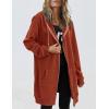 imageZeagoo Womens Zip Up Hoodies Long Sleeve Fall Lightweight Hooded Sweatshirt Oversized Fleece Jacket With PocketsCaramel