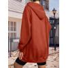 imageZeagoo Womens Zip Up Hoodies Long Sleeve Fall Lightweight Hooded Sweatshirt Oversized Fleece Jacket With PocketsCaramel