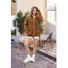 imageZeagoo Womens Zip Up Hoodies Long Sleeve Fall Lightweight Hooded Sweatshirt Oversized Fleece Jacket With PocketsLight Brown