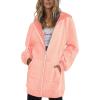 imageZeagoo Womens Zip Up Hoodies Long Sleeve Fall Lightweight Hooded Sweatshirt Oversized Fleece Jacket With PocketsPink