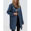 imageZeagoo Womens Zip Up Hoodies Long Sleeve Fall Lightweight Hooded Sweatshirt Oversized Fleece Jacket With PocketsRoyal Blue