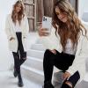 imageZeagoo Womens Zip Up Hoodies Long Sleeve Fall Lightweight Hooded Sweatshirt Oversized Fleece Jacket With PocketsWhite
