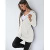 imageZeagoo Womens Zip Up Hoodies Long Sleeve Fall Lightweight Hooded Sweatshirt Oversized Fleece Jacket With PocketsWhite