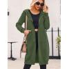imageZeagoo Womens Zip Up Hoodies Oversized Fleece Long Tunic Sweatshirts Casual Long Sleeve 2025 Fall Hoodie Jacket CoatArmy Green