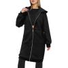 imageZeagoo Womens Zip Up Hoodies Oversized Fleece Long Tunic Sweatshirts Casual Long Sleeve 2025 Fall Hoodie Jacket CoatBlack