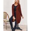imageZeagoo Womens Zip Up Hoodies Oversized Fleece Long Tunic Sweatshirts Casual Long Sleeve 2025 Fall Hoodie Jacket CoatBrown
