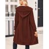imageZeagoo Womens Zip Up Hoodies Oversized Fleece Long Tunic Sweatshirts Casual Long Sleeve 2025 Fall Hoodie Jacket CoatBrown