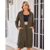 imageZeagoo Womens Zip Up Hoodies Oversized Fleece Long Tunic Sweatshirts Casual Long Sleeve 2025 Fall Hoodie Jacket CoatCoffeegrey
