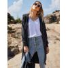 imageZeagoo Womens Zip Up Hoodies Oversized Fleece Long Tunic Sweatshirts Casual Long Sleeve 2025 Fall Hoodie Jacket CoatDark Grey
