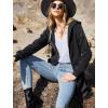 imageZeagoo Womens Zip Up Hoodies Oversized Fleece Long Tunic Sweatshirts Casual Long Sleeve 2025 Fall Hoodie Jacket CoatDark Grey