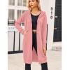 imageZeagoo Womens Zip Up Hoodies Oversized Fleece Long Tunic Sweatshirts Casual Long Sleeve 2025 Fall Hoodie Jacket CoatDark Pink