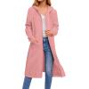 imageZeagoo Womens Zip Up Hoodies Oversized Fleece Long Tunic Sweatshirts Casual Long Sleeve 2025 Fall Hoodie Jacket CoatDark Pink