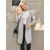 imageZeagoo Womens Zip Up Hoodies Oversized Fleece Long Tunic Sweatshirts Casual Long Sleeve 2025 Fall Hoodie Jacket CoatLight Grey