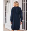 imageZeagoo Womens Zip Up Hoodies Oversized Fleece Long Tunic Sweatshirts Casual Long Sleeve 2025 Fall Hoodie Jacket CoatNavy