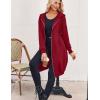 imageZeagoo Womens Zip Up Hoodies Oversized Fleece Long Tunic Sweatshirts Casual Long Sleeve 2025 Fall Hoodie Jacket CoatWine Red