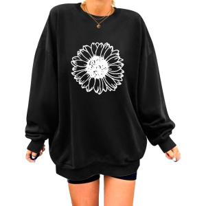 imageZeagoo Christmas Sweatshirt for Women Crewneck Christmas Tree Long Sleeve Shirt Xmas Holiday Party Pullover Sweater TopsBlackdaisy