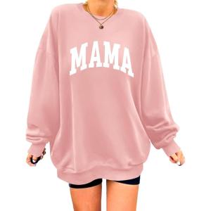 imageZeagoo Christmas Sweatshirt for Women Crewneck Christmas Tree Long Sleeve Shirt Xmas Holiday Party Pullover Sweater TopsPink Print