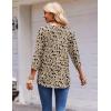 imageZeagoo 34 Length Sleeve Womens Tops Round Neck Casual Summer Tunic Tops Basic Tees Blouses Dressy TShirts Pleated ShirtsBeige