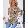 imageZeagoo 34 Length Sleeve Womens Tops Round Neck Casual Summer Tunic Tops Basic Tees Blouses Dressy TShirts Pleated ShirtsBeige