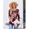 imageZeagoo 34 Length Sleeve Womens Tops Round Neck Casual Summer Tunic Tops Basic Tees Blouses Dressy TShirts Pleated ShirtsDh1021
