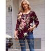 imageZeagoo 34 Length Sleeve Womens Tops Round Neck Casual Summer Tunic Tops Basic Tees Blouses Dressy TShirts Pleated ShirtsDh1021