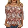 imageZeagoo 34 Length Sleeve Womens Tops Round Neck Casual Summer Tunic Tops Basic Tees Blouses Dressy TShirts Pleated ShirtsMz3