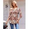 imageZeagoo 34 Length Sleeve Womens Tops Round Neck Casual Summer Tunic Tops Basic Tees Blouses Dressy TShirts Pleated ShirtsMz3