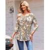 imageZeagoo 34 Length Sleeve Womens Tops Round Neck Casual Summer Tunic Tops Basic Tees Blouses Dressy TShirts Pleated ShirtsMz453