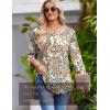 imageZeagoo 34 Length Sleeve Womens Tops Round Neck Casual Summer Tunic Tops Basic Tees Blouses Dressy TShirts Pleated ShirtsMz453