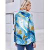 imageZeagoo Button Down Shirt for Women Long Sleeve Blouses Floral Printed Tops Business Casual Work Outfits SXXLBlue Printed