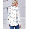 imageZeagoo Button Down Shirt for Women Long Sleeve Blouses Floral Printed Tops Business Casual Work Outfits SXXLFloral White