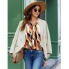 imageZeagoo Button Down Shirt for Women Long Sleeve Blouses Floral Printed Tops Business Casual Work Outfits SXXLMulticolor 123