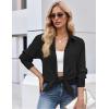 imageZeagoo Button Down Shirt for Women Long Sleeve Blouses Floral Printed Tops Business Casual Work Outfits SXXLZblackstain Shield