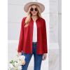 imageZeagoo Button Down Shirt for Women Long Sleeve Blouses Floral Printed Tops Business Casual Work Outfits SXXLZredstain Shield
